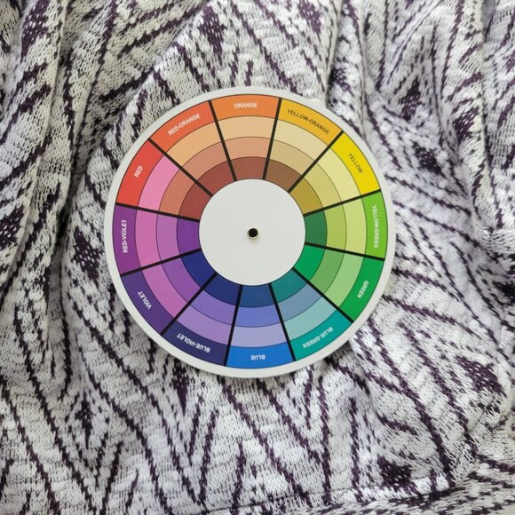 Alfred Dunner Womens Top 2X Plus 3/4 Sleeve Purple Diamonds GEO227E - Picture 9 of 9